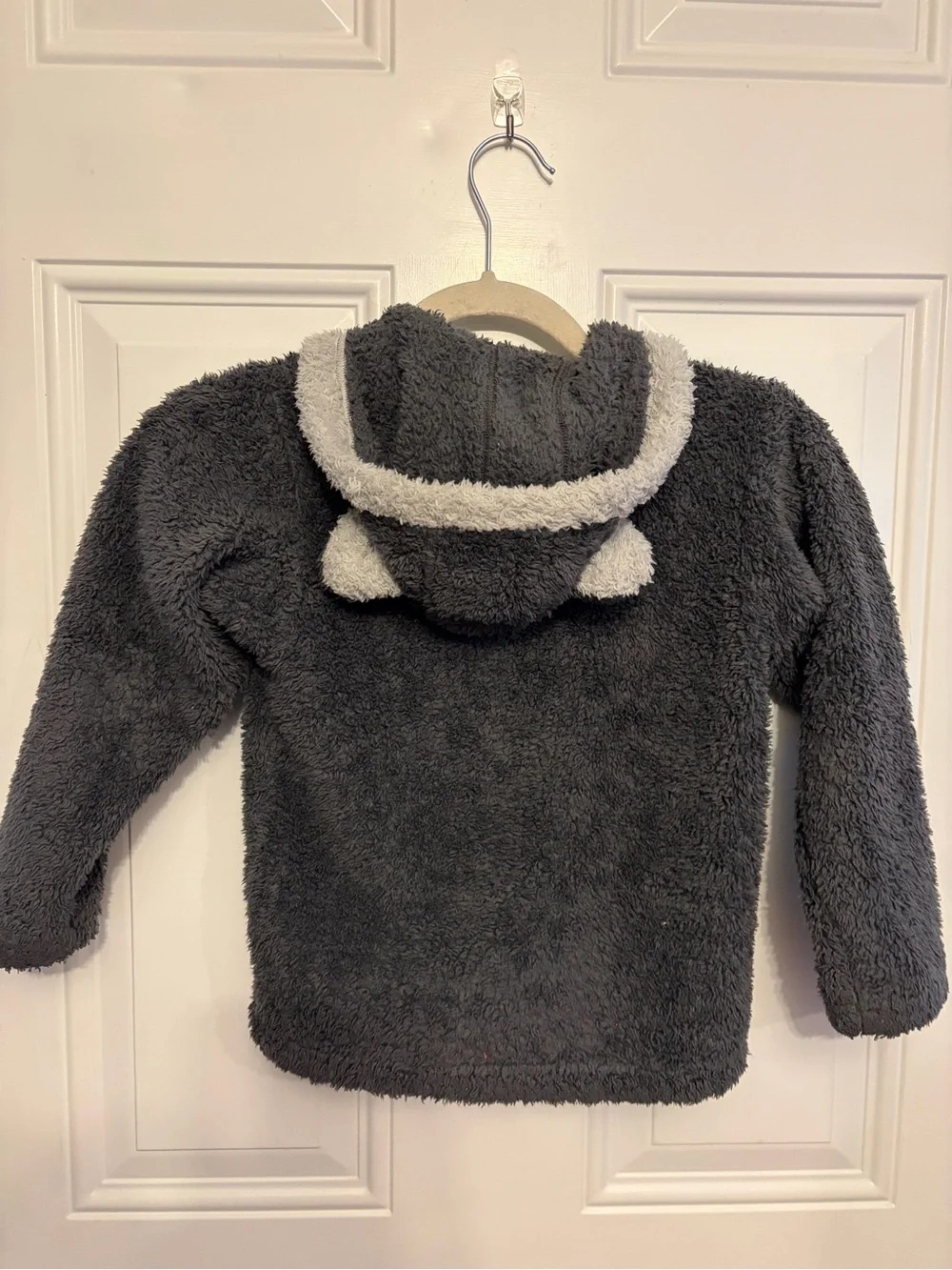 Patagonia Furry Friends Grey Hooded Fleece Jacket 5T